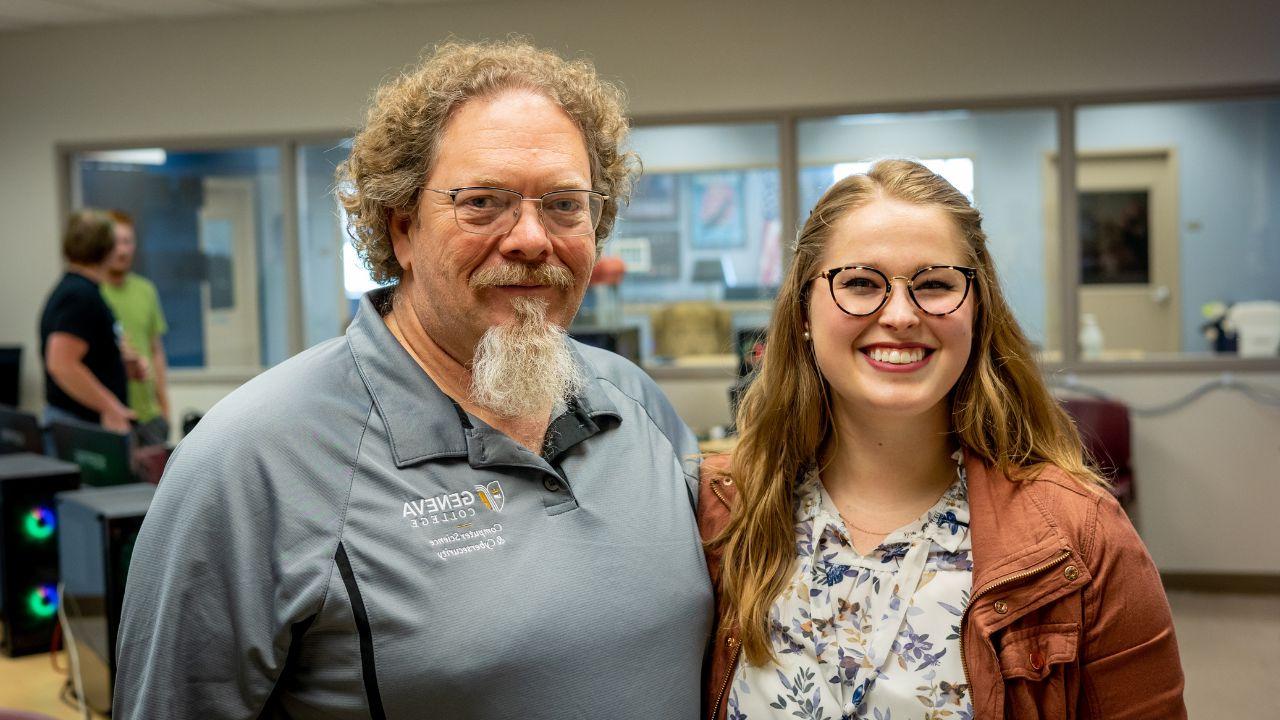 Lois with Dr. Gordon Richards